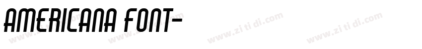 Americana Font字体转换